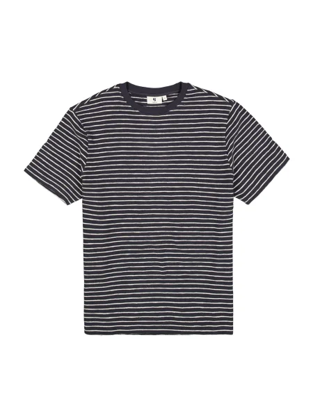 GARCIA Tricou albastru închis alb