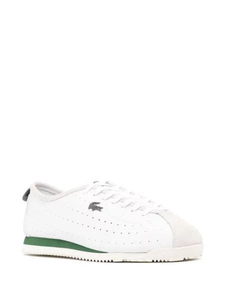 Sneakerși Lacoste din piele alb