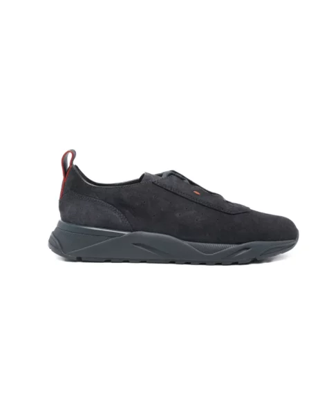 Sneakersy Santoni zamszowe niebieskie