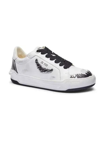 Zadig&Voltaire De piele sneakers FLY WINGS alb