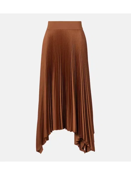 Fustă midi Joseph până la genunchi maro