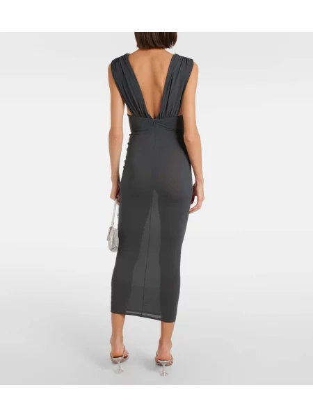 Rochie midi Alex Perry din jerseu până la genunchi de costum gri