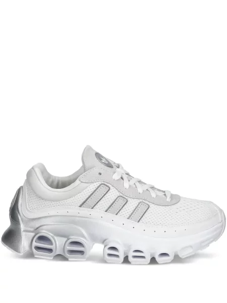 Sneakerși Adidas Gazelle din piele de căprioară cu decolteu rotund alb