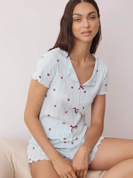 Trendyol Pantaloni scurți bleumarin / albastru deschis / bordeaux roșu