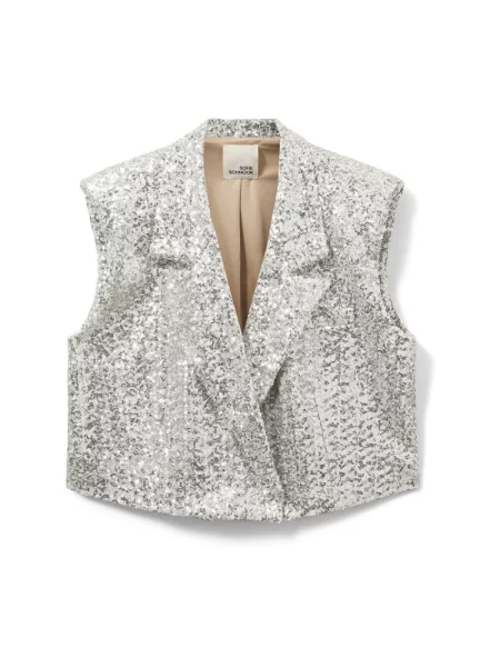 Kamizelka Sofie Schnoor koronkowa szara