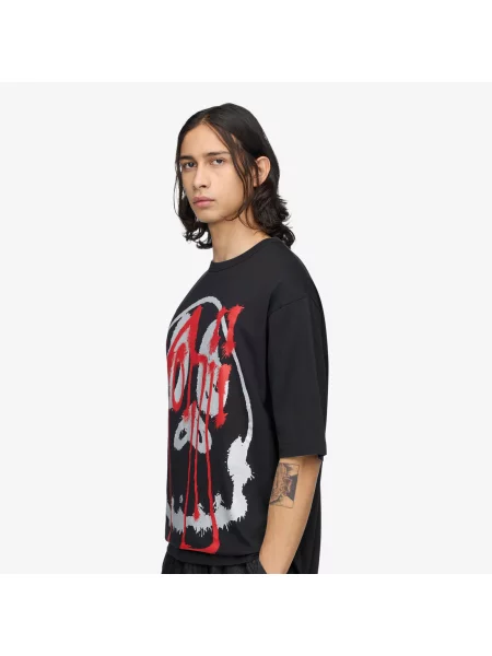 T-shirt Chito Graphic Short Sleeve Tee UNISEX Black L czarna