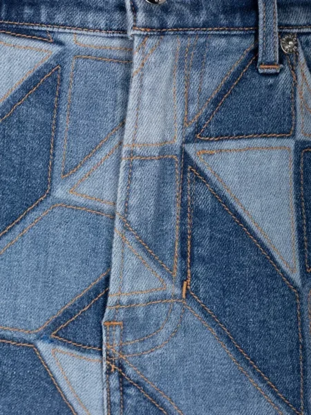 Pantaloni scurți din denim Veronica Beard albastru