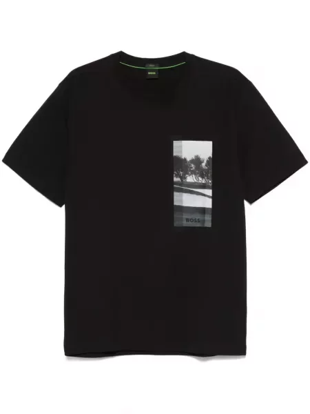 Tricou Boss cu imagine negru
