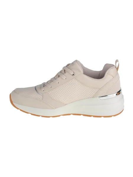 Bodkované tenisky Skechers biela
