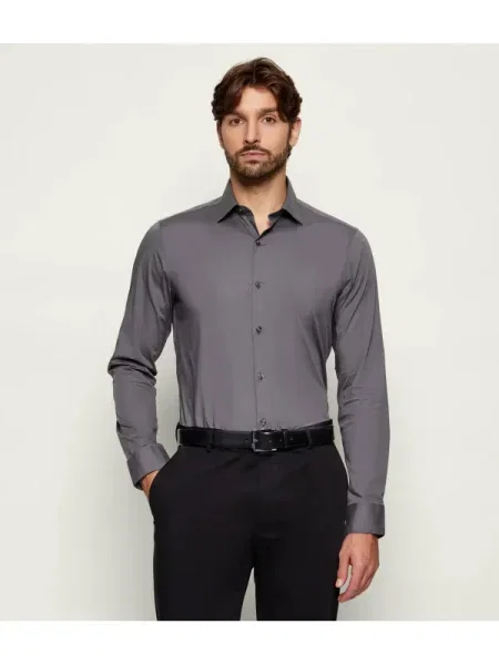 Calvin Klein Cămașă | stretch gri