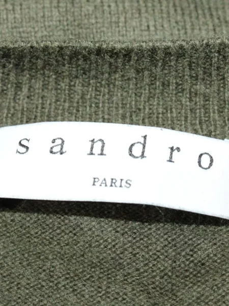 Pulover Sandro de lână verde