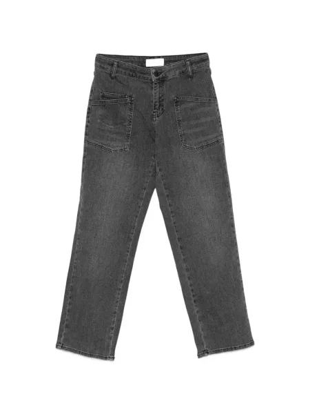 Blugi drepți Five Jeans gri