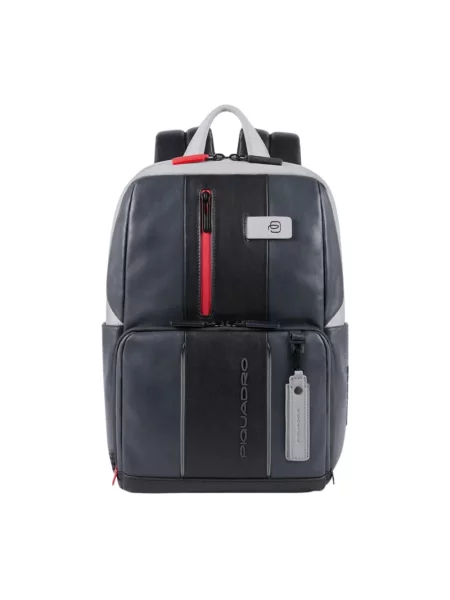 Torebka skórzana Piquadro skórzana szara