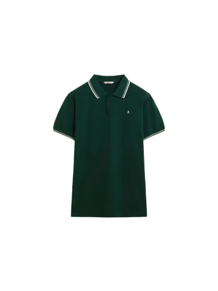 Scalpers Tricou Sportif verde închis alb