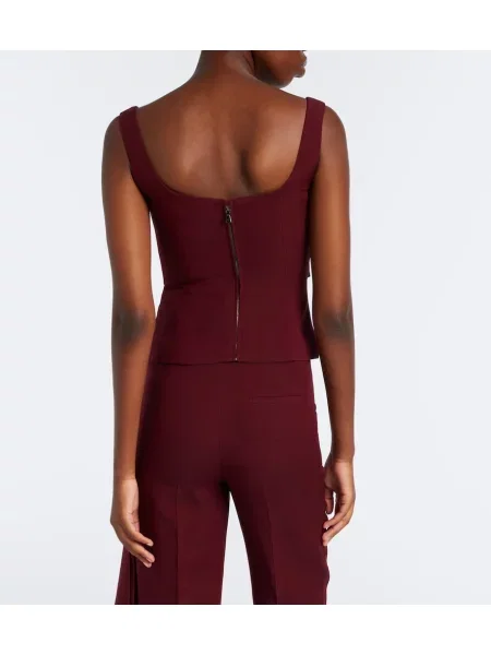Top Roland Mouret de lână drapat