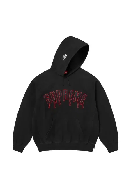Lung hanorac cu glugă Supreme negru