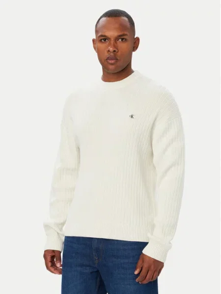 Calvin Klein Jeans Pulover Crem