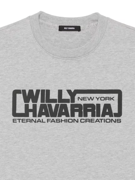 Tricou Willy Chavarria cu imagine gri