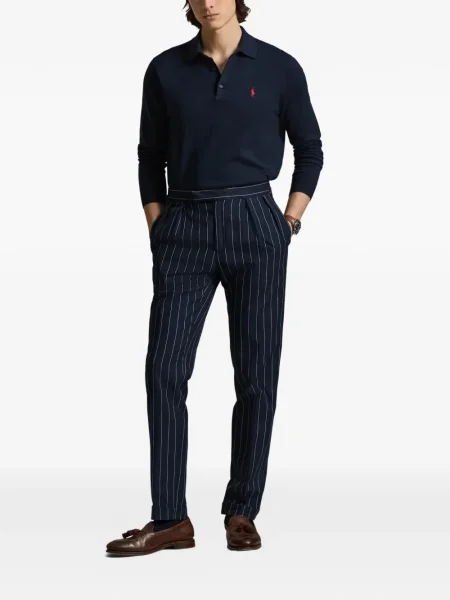 Șapcă Polo Ralph Lauren cu broderie din țesătură twill în carouri albastru