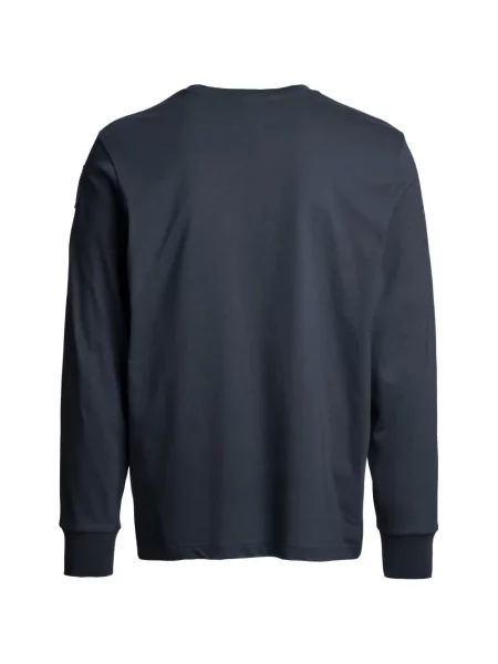 Lung tricou Parajumpers cu autograf albastru