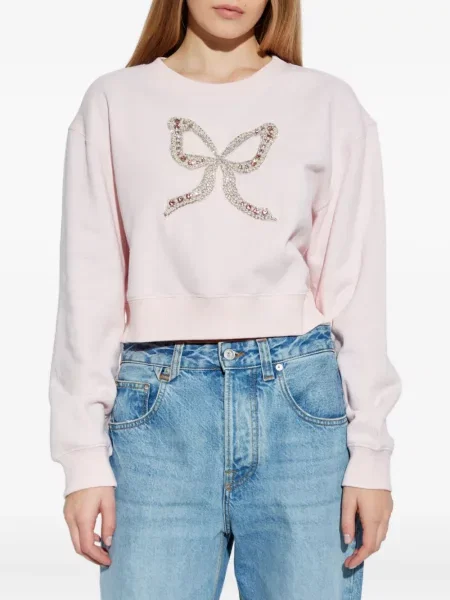 Суитчър Loveshackfancy с панделка розово