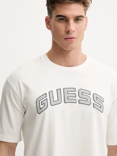 Футболка Guess SHINGO однотонна білий