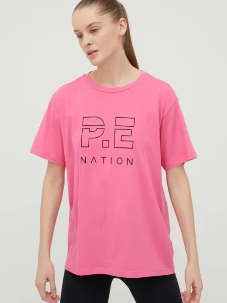 Тениска P.E Nation лилаво розово