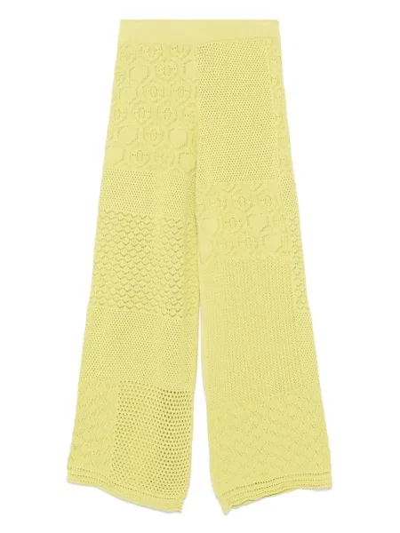 Pantaloni Akep tricotate verde