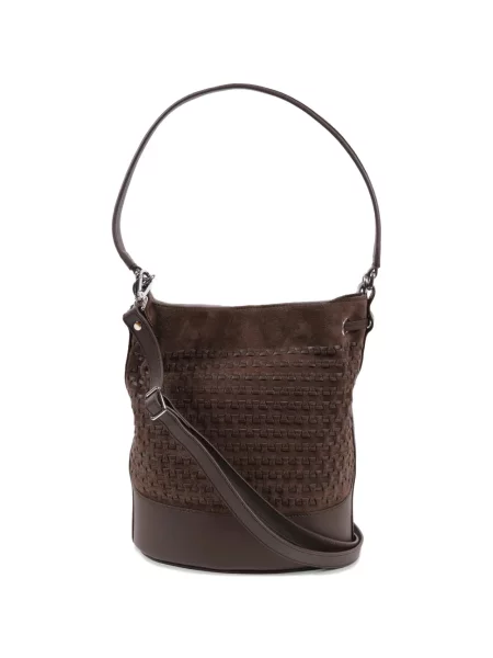 Geantă bucket Zanellato din piele maro