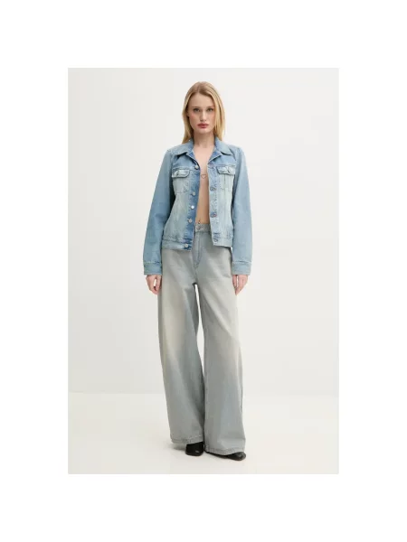 Kurtka jeansowa Mm6 Maison Margiela niebieska