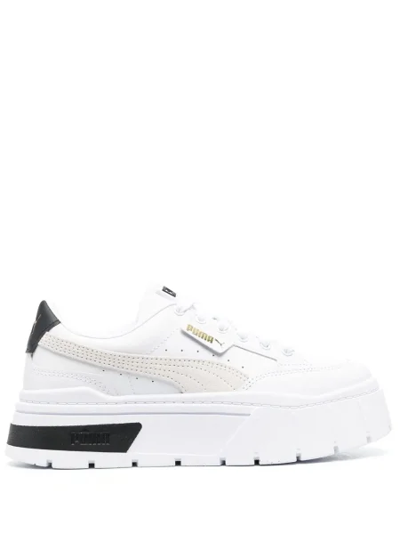 Sneakerși Puma cu șireturi din dantelă chunky alb