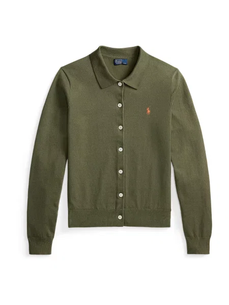 Polo Ralph Lauren Geacă tricotată oliv / caisă portocaliu