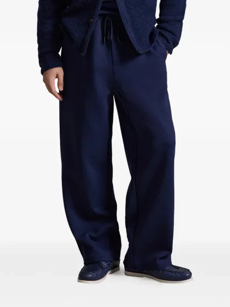 Șosete Polo Ralph Lauren cu model herringbone cu broderie plasă albastru