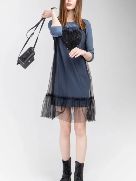 Сукня міні TrikoBakh бавовна/еластан зелений