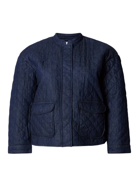 ONLY Carmakoma Geacă de primăvară-toamnă CARHALLIE denim albastru