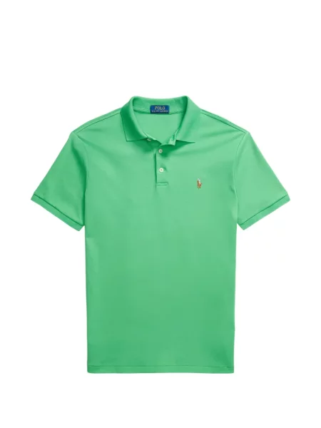 Tricou polo Polo Ralph Lauren cu autograf cu 5 buzunare în carouri gri