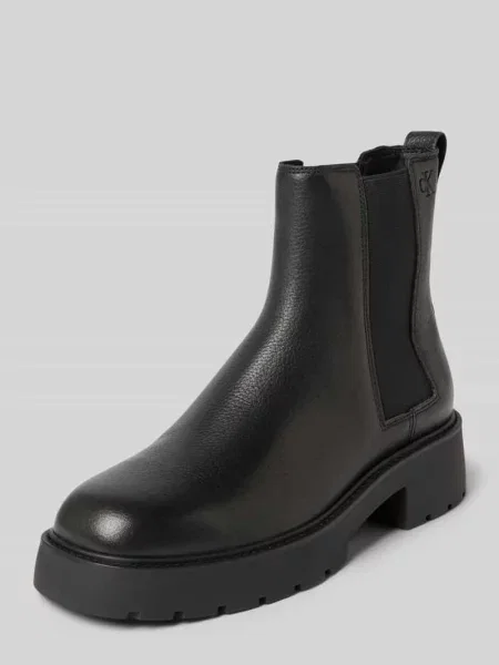 Buty z wyprofilowaną podeszwą i elastycznymi wstawkami Calvin Klein czarne