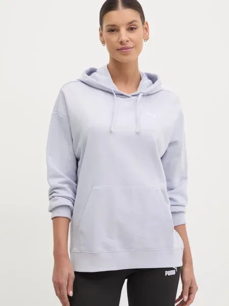 Geacă Puma cu glugă albastru