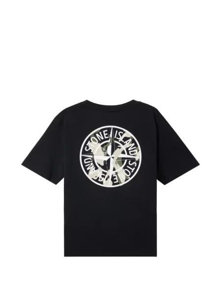Dětské tričko Stone Island černé