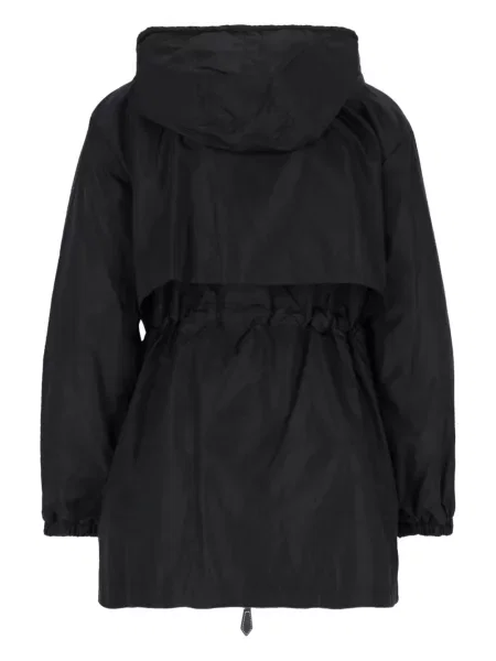 Palton Burberry cu glugă negru
