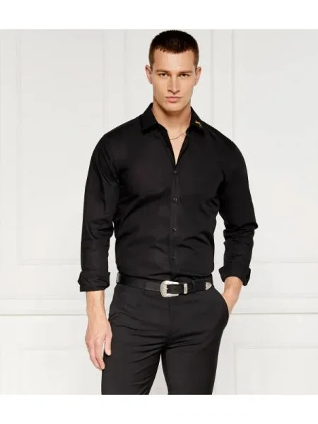 HUGO Cămașă Elisha | Extra slim fit negru