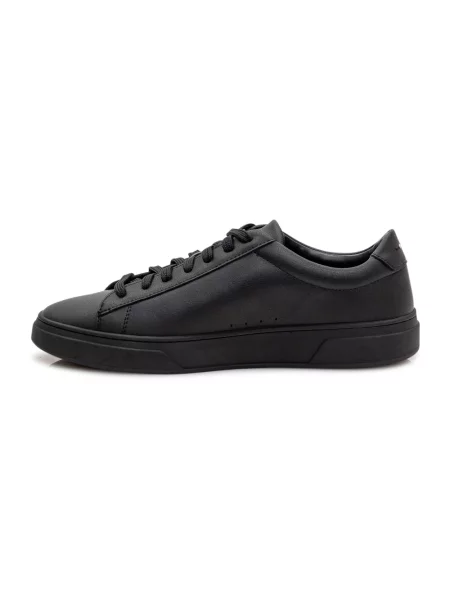 Sneakersy niskie z naturalnej skóry bydlęcej model ‘KIERAN’ Boss czarne