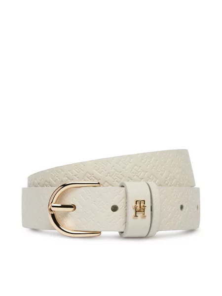 Ženski remen Tommy Hilfiger Ess Effortless Go Mono bijela