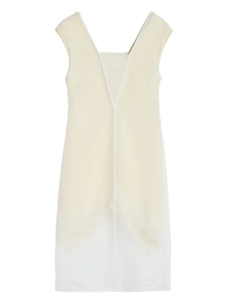 Rochie midi Jil Sander fără mâneci până la genunchi de costum alb