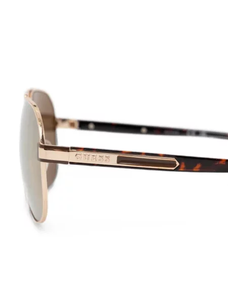 Sunčane naočale Guess Eyewear s autogramom smeđa