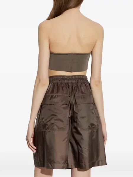 Top Rick Owens tricotate cu nervuri maro