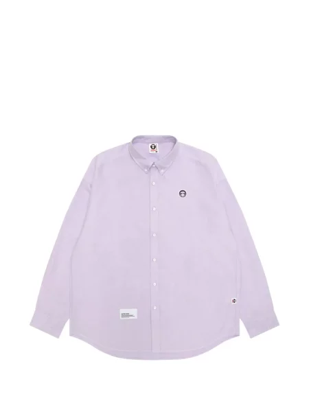 Cămașă Aape By A Bathing Ape cu autograf violet