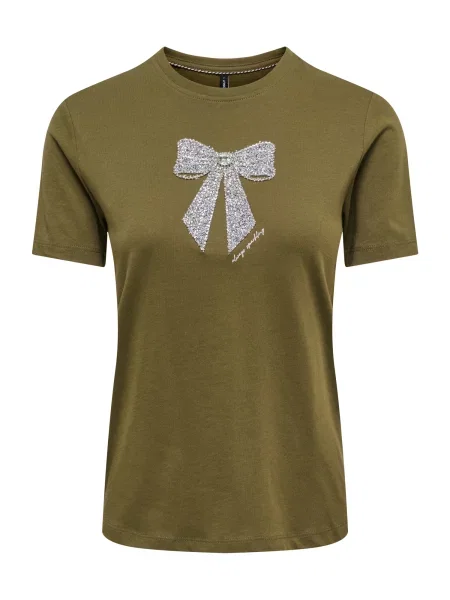 ONLY Tricou ONLKita ombră / argintiu