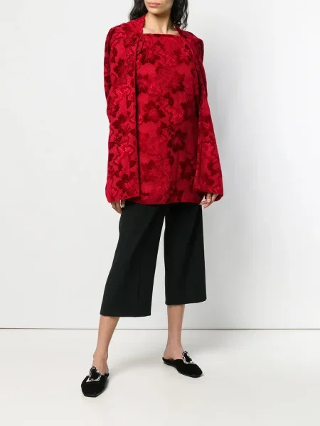 Žakárová halenka Comme Des Garçons Pre-owned červená