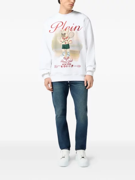 Hanorac Philipp Plein tenis alb